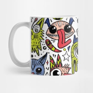 Cute hand drawn characters Mug